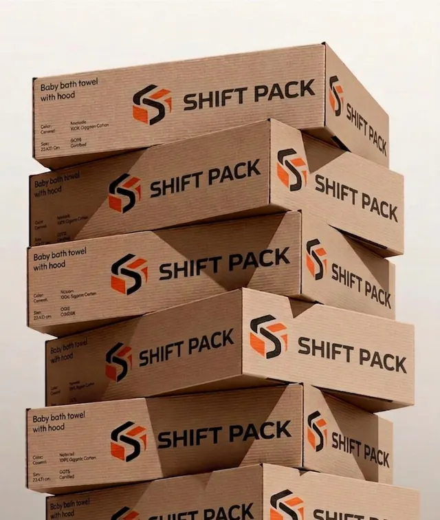 Empilement de cartons kraft